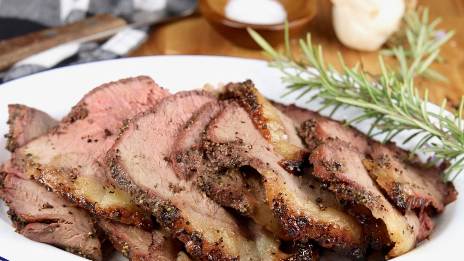 Pikes Peak Roast seasoned with rosemary and garlic.